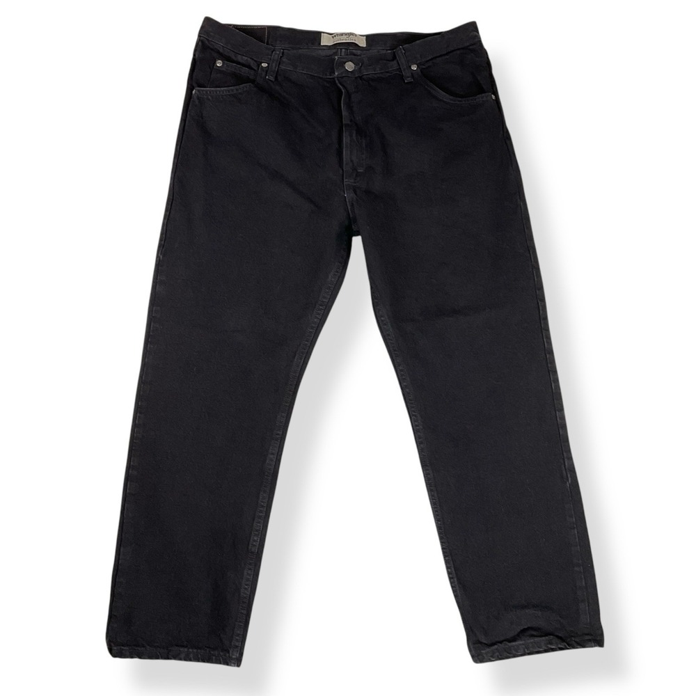 Wrangler Jeans Men 40x29 (ACTUAL 38x28.5) Black Relaxed Vintage Y2K Authentics